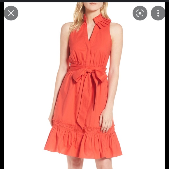 Nordstrom Dress 1901 Red Bloom size 12P NWT - Picture 1 of 5
